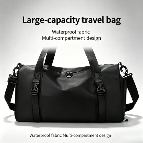 Multi-Color Waterproof Gym Bag - Wet & Dry Separation, Large Capacity Weekender Duffel, Anti-Slip Outdoor Travel Overnight Shoulder Bag
