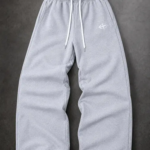 Mens Double Waistband Printed Wide Leg Sweatpants Baggy Drawstring Jogger Pants Streetwear Y2K Graphic Lounge Bottoms for Gym Travel Airport Outfit Weekend Wear Everyday Casual Mens Fashion Relaxed Fit Rotation Summer Street Style Loose Pants