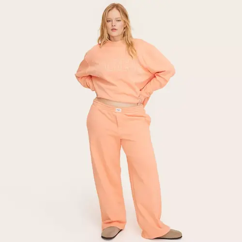 Women's High-Rise Boxer Sweatpants - Parke, Everyday Basic Casual Garment Bottom