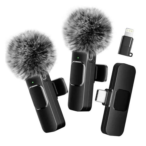 Hitozon Wireless Mini Microphone for iPhone 15/16/17, iPad, Android, Wireless Lavalier Microphone with Noise Reduction, Portable USB C Lapel Mic for Video Recording, Vlog, Tiktok, YouTube,summerwins