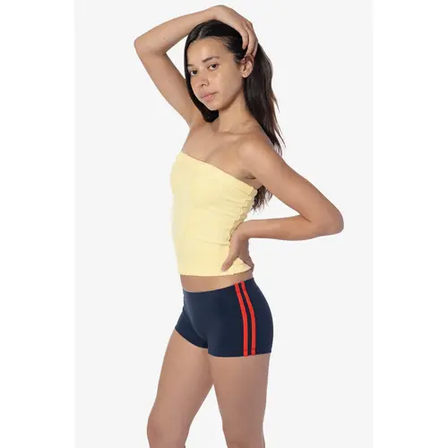 83533 - Cotton Spandex Athletic Stripe Mini Short