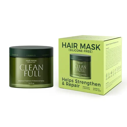 CLEANFULL Hair Treatment Deep Repair Keratin Hair Mask tiktokshopbacktoschool Glow up, Silicone Free Gentle Deep Conditioning Treatment for Hair & Scalp Care, for Dry Damaged Hair, Detangle Smoothing Hydration Heat Protectant for All Hair Types