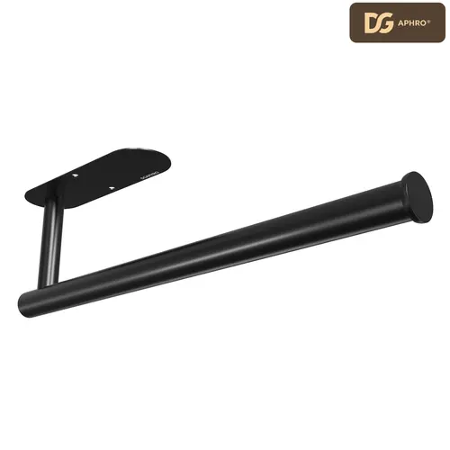 DGAPHRO Self-Adhesive Paper Towel Holder - 13 in SUS304 Durable Stainless Steel Construction, No-Drill Under-Cabinet/Wall Mount with Screw Holes, Sturdy & Secure Hold for Kitchen & RV, Fits Rolls/Plastic Wrap