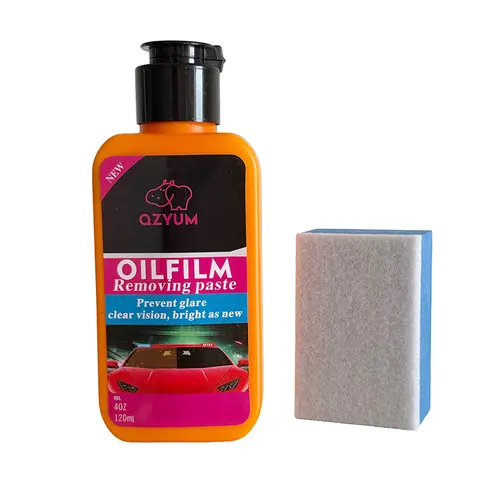 QZYUM Car Window Oil Film Remover - Glass Cleaning Board, Anti-Fog Rain Cleaner, Interior-Exterior Use, Windshield Cleaner, Car Wash Supplies, Auto Detailing Tool