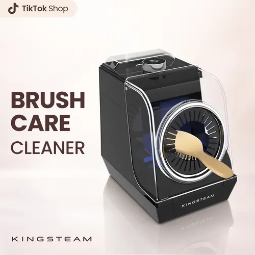KingSteam Automatic Hairbrush Cleaner and Disinfector Machine - Quickly Remove Hair & Deep Clean Hair Brushes for Healthy Scalp Cleaning Tool