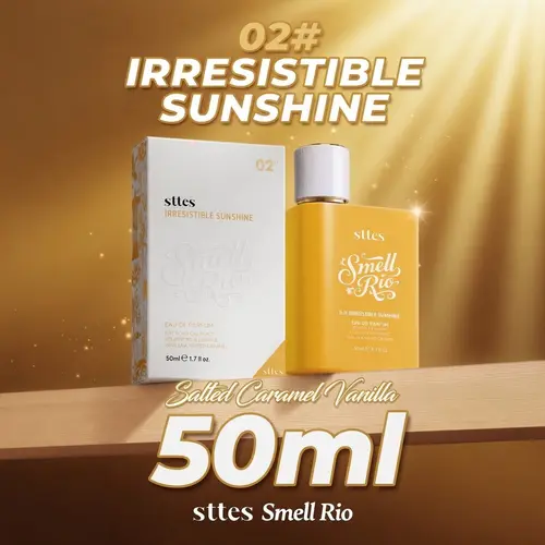 New!50ml Sttes Perfume 02 Irresistible - Perfume for Women - Pistachio, Vanilla & Salted Caramel Eau de Parfum 50ml,back to school