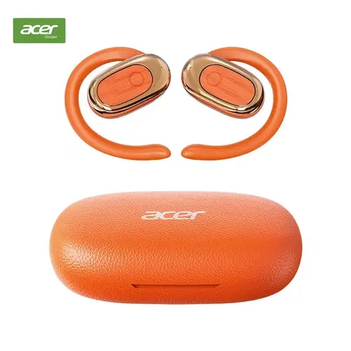 Acer OHR553 Open Ear Wireless Earbuds, Adjustable Ear Hooks, Bluetooth 6.0, Spatial Surround Sound, Sharp Audio, LED Power Display, Long Standby, Touch-Remote Control, Type-C Fast Charging, Waterproof Headphones for Sports & Daily Use