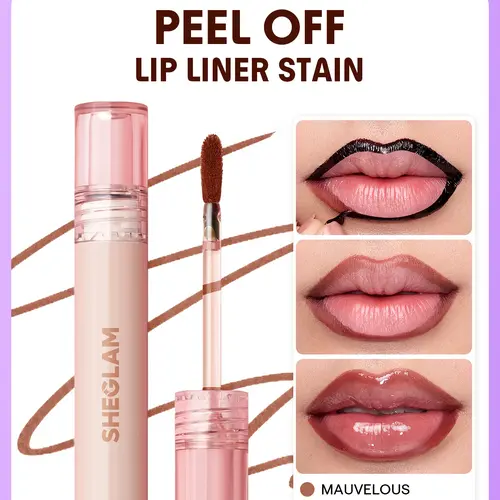 SHEGLAM Fall In Line Peel Off Lip Liner Stain Long Lasting Lipstick Waterproof Nourishing Precision Brush