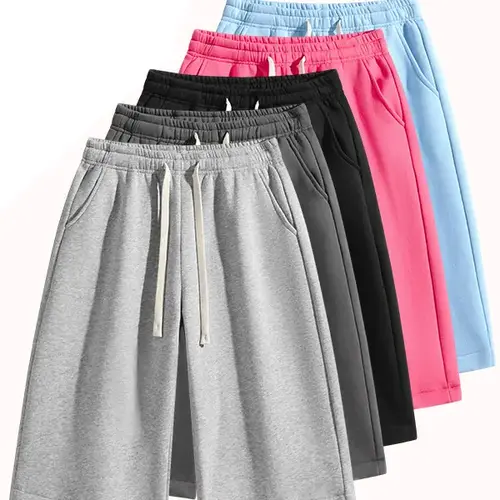 Menswear Plain Stylish Bermuda Men's Shorts - Men's Activewear Solid-Color Athletic Casual Shorts with Belt and Pockets, Breathable Spring-Summer Wear