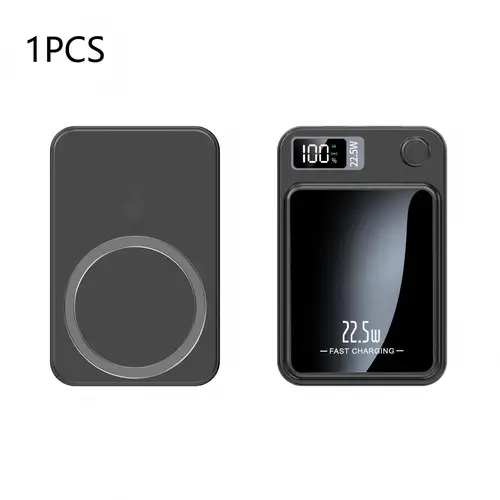 10000mAh Magnetic Power bank, LED Display Portable Wireless Charger Powerbank, Fast Charging Battery Pack Compatible with iPhone 17/16/15/14/13/12 Pro/Pro Max, Rechargeable Power Bank, USB Power Bank