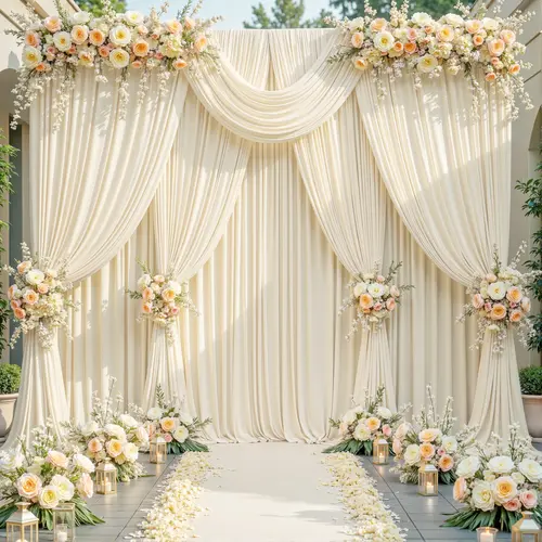 6 Panels Backdrop Curtains 5x7ft/5x10ft/5x12ft Wrinkle Free Polyester Drapes for Wedding, Graduation, Birthday Party Photography Background, Baby Shower, Gender Reveal, Summer activity Summerwins Father's Day etc,tiktokshopbacktoschool,fallhomedecor