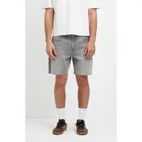 Pacsun Men's Harrison Cutoff Baggy Jean Shorts Stretch Gray