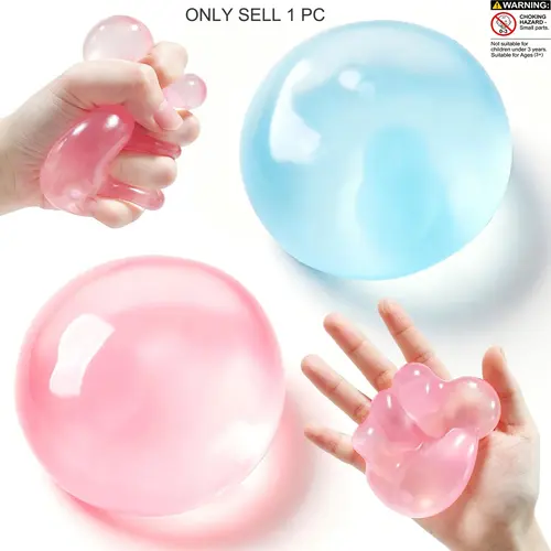 1 Count Stress Ball,Shapeable No Rebound Stress Relief Ball Coconut Oil Handmade Squeezing Ball, Anxiety Relief Toy, Fidget Toy, Fidget Squeeze