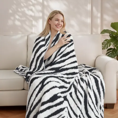 BLUNIQUE Leopard Blanket | Elegant Comfort Ultra Soft Cozy Animal Print Blanket for Couch, Bed, Sofa | Lightweight Western Decor Plush Cheetah Throw | Perfect for Women & Teen Girls, Beige | Father's Day Gift Ideas