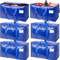 6-Pack of Extra-Large, Heavy-Duty Moving Bags—Waterproof storage bags with handles and zippers, foldable, ideal for college dorms and home storage. #TikTokShopBackToSchool