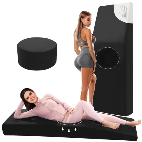 Single BBL Recovery Pillow Bed with Targeted Hole Aid for BBL Zone, High-Density Foam Mattress, Removable Easy-Clean Cover (67x22x6.3in)