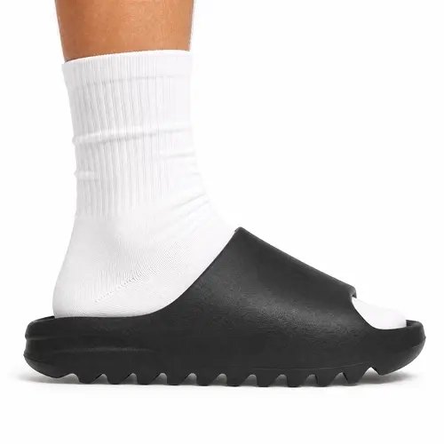 YZY Slide YS-01 Black Unisex Minimalist Slides - EVA Sole, Lightweight Basic Athletic Women's Shoes, Indoor/Outdoor Casual Footwear