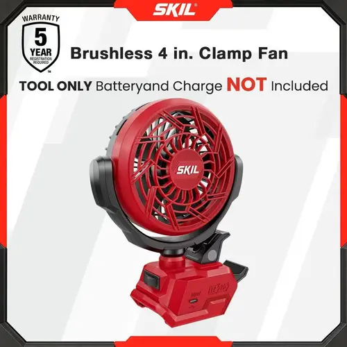 SKIL 12V/20V Brushless 4 in. Clamp Fan, Tool Only