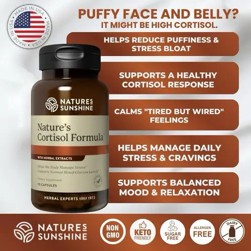 Nature's Sunshine Cortisol Formula, 90 Capsules