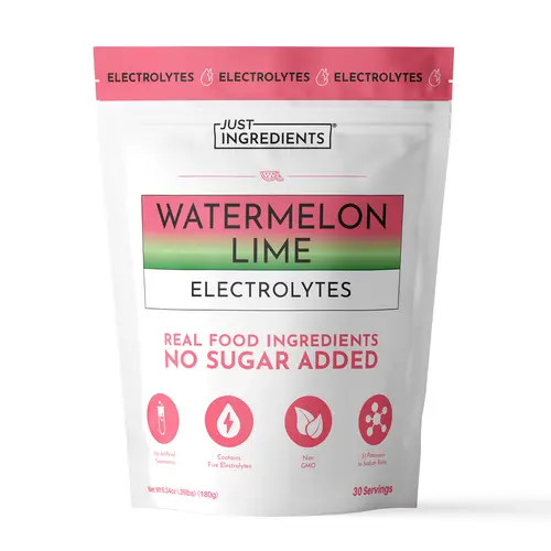 Just Ingredients - Watermelon Lime Electrolytes (30 servings) - Real Food Ingredient Hydration Drink