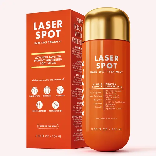 Laser Spot Dark Spot Treatment – Brightening Pigment Treatment with 4% Niacinamide & Kojic Acid – Helps Reduce the Look of Dark Spots, Hyperpigmentation & Discoloration – Suitable for All Skin Types