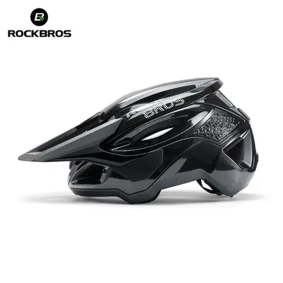ROCKBROS Bike Helmet,Size 58-62 cm,PC Shell & EPS Liner, 1-Second Magnetic Buckle,Adjustable Visor,16 Air Vents Mountain & Road Bicycle Helmets for Men Women