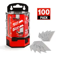 #backtoschool Goldblatt 100-Pack Utility Blades Premium Tempered SK2M Steel with Dispenser