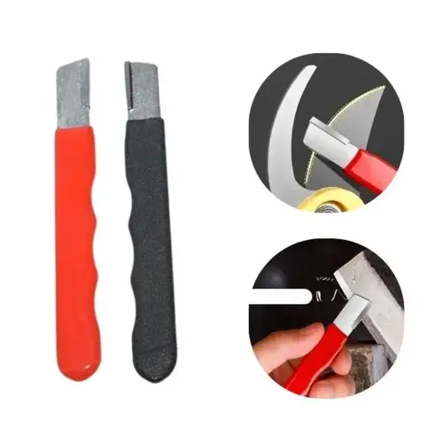 3-Count Portable Manual Kitchen Knife Sharpener - Professional Kitchenware Tool for Knives & Garden Shears, Precision Edge Sharpening, Random Colors