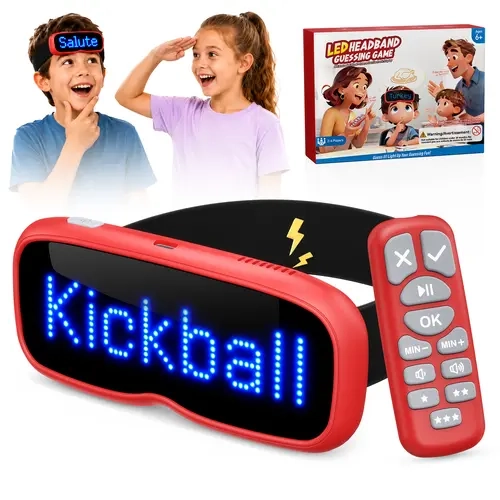 LED Guess Band - Headband Guessing Game Set for Parties and family game night,  Charades Party Game Set, Family Game Night Toy for Kids and Adults