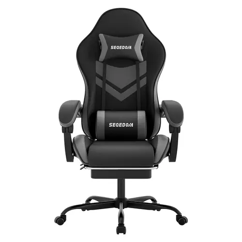 Ergonomic Comfort Office Chair | Reclining Gaming Chair with Footrest | High Weight Capacity | Thickened Cushion | Height-Adjustable and  | Premium Color Scheme | Easy to Clean | SGS-Certified Gas Lift    swivel  silent caster