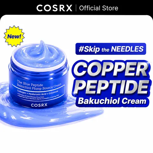 [NEW] [COSRX Official] COSRX Copper Peptide Cream l Copper Peptide + Bakuchiol  l Bouncing Plumping Skin Repair Kit, Smooth, Hydrate, Radiance