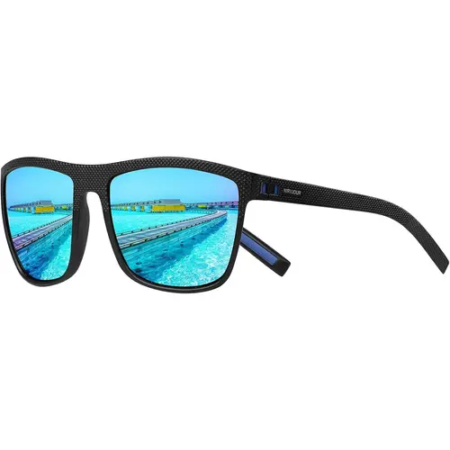 Polarized Sunglasses for Men Lightweight TR90 Frame UV Protection Sun Glasses for Driving Fishing Golf
