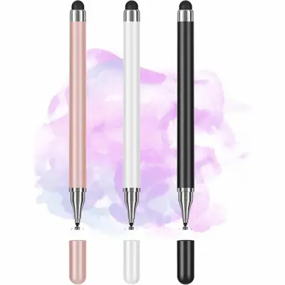 3-Pack Tablets Stylus Pen for All Touchscreen with Precision Disc Tip, 2-in-1 Universal Stylus Compatible with Android, iOS, and Phone– Perfect for Writing, Drawing, and Note-Taking