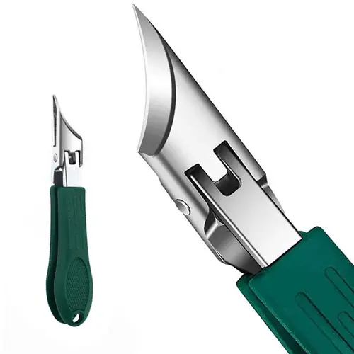 Three Sets of Eagle Beak Beveled Nail Clippers - Wide Jaw Opening Anti‑Splash Slanted Nail Clipper, 25 Degree Oblique Nail Clipper, Ingrown Toenail Clippers for Thick Nails for Seniors, Ergonomic Non‑Slip Handle for Thick Hard Toenail Care