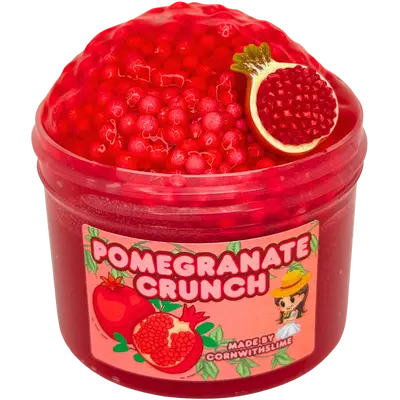 Pomegranate Crunch 8oz Slime Floam Texture Scented Midnight Pomegranate