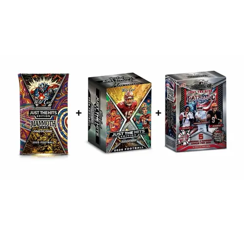 OVERTIME BREAKERZ MEGA DEAL  Wild Card Just The Hits Bundle  1/1 Mammoth Pack + JTH Jumbo + JTH Red, White, & Blue