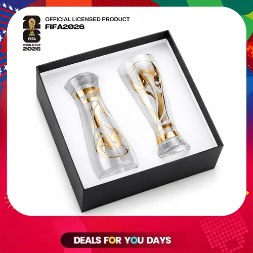 【FIFA WORLD CUP 2026 】Officially Licensed 11oz Gold Stamped Classic Beer Glass Set, perfect for Boyfriendgift Husbandgift a summer essential Drinkware Mug summerwins America250 Independenceday