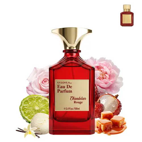 Chandelier Rouge | Fruity Floral Vanilla Woody | EDP Luxury Women Perfume 100ml | Apple,Lychee,Rose,Jasmine,Vanilla | Long Lasting Date Night,Party & Special Occasions