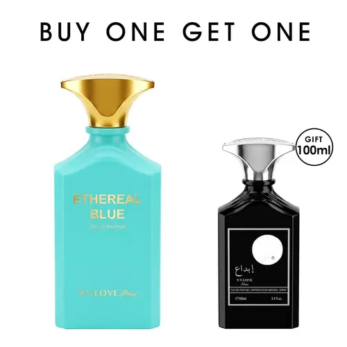 [BOGO] Ethereal Blue | Ambery Vanilla Floral | EDP Luxury Women Perfume 100ml | Almond,Cinnamon,Vanilla & Amberwood | Long Lasting Date Night,Party & Weekend Outing