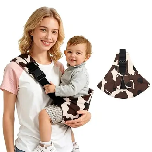 Baby Sling Carrier Adjustable Toddler Sling, Cozy Wrap Carrier, Comfortable Baby Wrap Carriers, Ergonomic Design, Travel Friendly, 10-45 Lbs Capacity