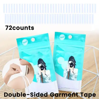 72 Counts Double Sided Fashion Tape for Women - Stickers Fabric Tape for Clothes Body Tape