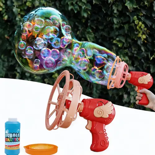 Bubble-in-Bubble Gun Automatic Machine - Kids' Outdoor Toy, Giant Blower, Toddler Party Favors, Automatic Bubble Machine