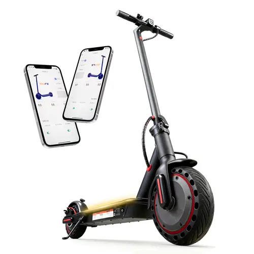 Electric Scooter -19 MPH Max Speed, 8.5''Honeycomb Solid Tires, 350W / 500W Motor, 25 Miles Range,Adjustable Speed Foldable Commuter Scooter with Dual Braking System &App Control School Scooters