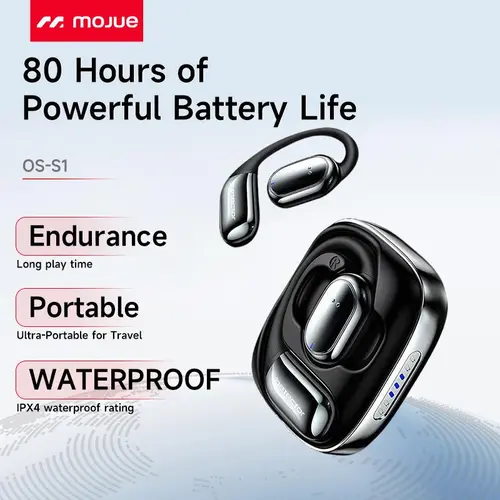 2026 Bluetooth Headphones, Petector OS-S1 Wireless Bluetooth Earbuds, Bluetooth 5.4, IP7 Water-resistant Bluetooth Headphones, suitable for mobile phones and sports. Pd Wall Charger Super Fast Charging