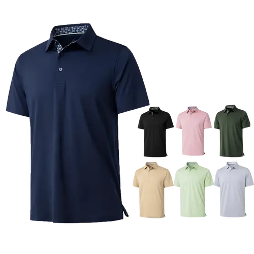 Father’s Day gift for men: summer solid-color collared shirt made from comfortable, breathable fabric; suitable for golf, tennis, running, outdoor sports and casual wear; short sleeves for everyday wear; available in multiple colors.