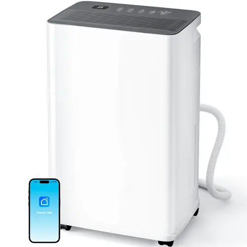 TEHANLD  2500 sq.ft Dehumidifier for Basement, Smart APP WiFi Control,35 Pint Dehumidifiers for Home with Drain Hose, 24H Timer & Child Lock, Quiet & Eco, Ideal for Large Rooms, Bathroom, Bedroom, Upgraded