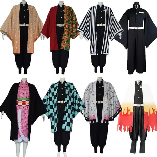 Halloween Demon Slayer cosplay costume Tanjiro Nezuko Tokito Yukari wife Zenitsu Hanafubuki