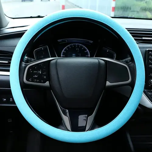 Silicone Steering Wheel Cover - 32cm Automotive Universal Fit Elastic Booster, Non-Slip Pressure Relief Precise Parking Protector, Steeringwheelcovers Vehicle Accessories-YY1