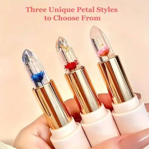 Temperature Color-Changing Juicy Lipstick (3.8G) - Adult Moisturizer, Hydrating Flower Formula, Waterproof, Long-Wear, Glossy Glowing Lips, Cosmetic Lip Care, All Skin Types, Ideal for Makeup Routine, Everyday Glam