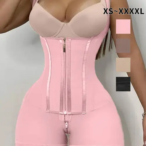 Women's Zipper Shapewear Romper, Breathable Comfortable Shaper Romper, Flat Belly Shapewear, Tummy Control Butt Lifter Hip Enhancer Compression Body Shapewear for Daily Wear, Body Shaping Underwear, Body Shapers